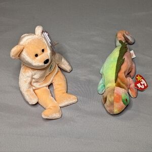 Beanie Baby Bundle of 2, Bear, Chameleon
